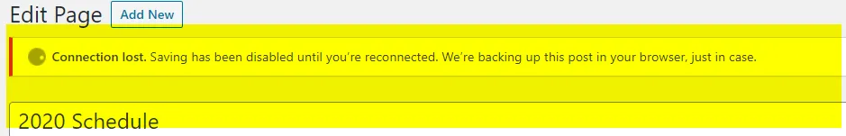 Connection Lost -- GoDaddy